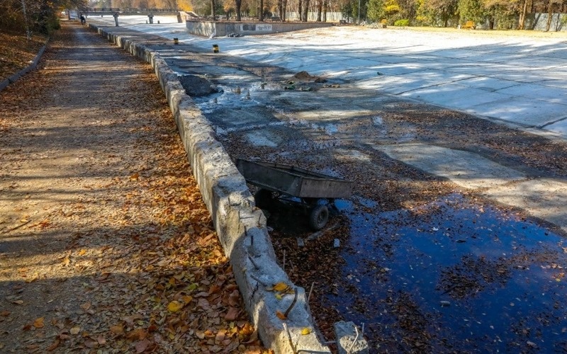 Большой Алматинский канал осенью