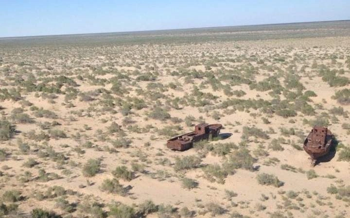 Up to 100 mln tons of dust rise annually from the Aral Sea’s dry bed