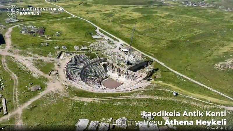 2,000-year-old statue of goddess Athena unearthed in SW Türkiye