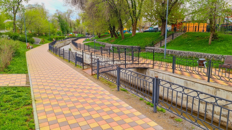 парк, лето, весна, погода, саябақ, жаз, ауа райы