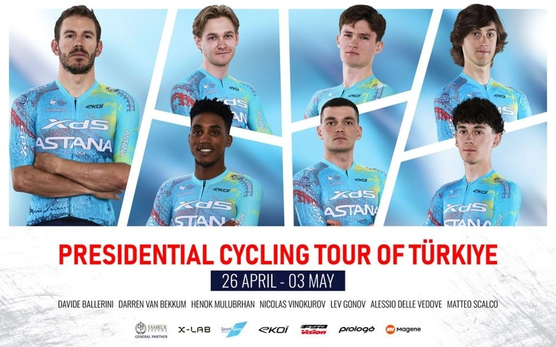 XDS Astana Team confirms roster for Tour of Türkiye 2026