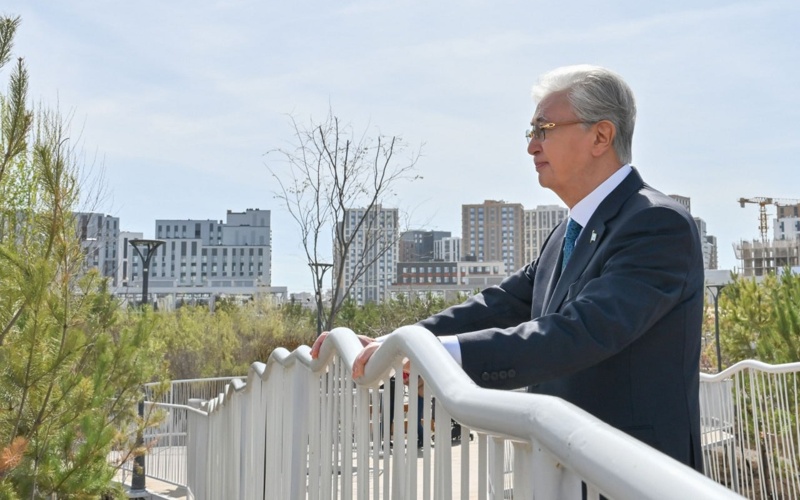 Head of State takes part in nationwide environmental campaign Taza Qazasqtan 