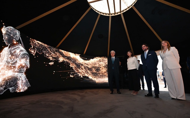 Kassym-Jomart Tokayev tours Creative Industries Development Fund office