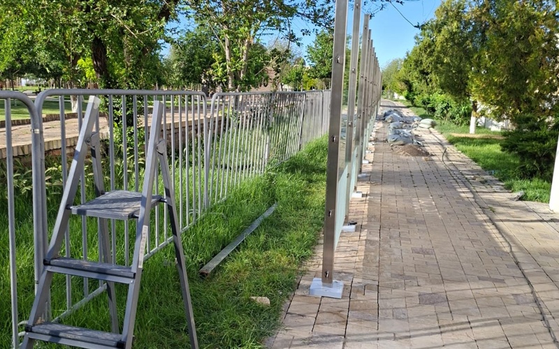 Қожа Ахмет Ясауи кесенесі аумағын қоршау жұмыстары қалай жүріп жатыр