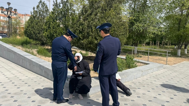 Маңғыстауда бетін тұмшалаған 50 шақты адамға ескерту жасалды