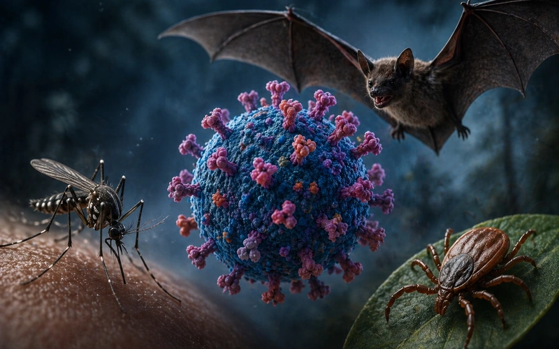 Virus, RNA viruses, science, healthcare, insects, animals, bacteria