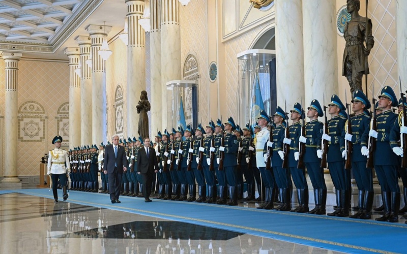 Akorda hosts official ceremony for Israeli President