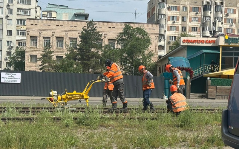 LRT в&nbsp;Алматы: начался демонтаж старых трамвайных рельсов