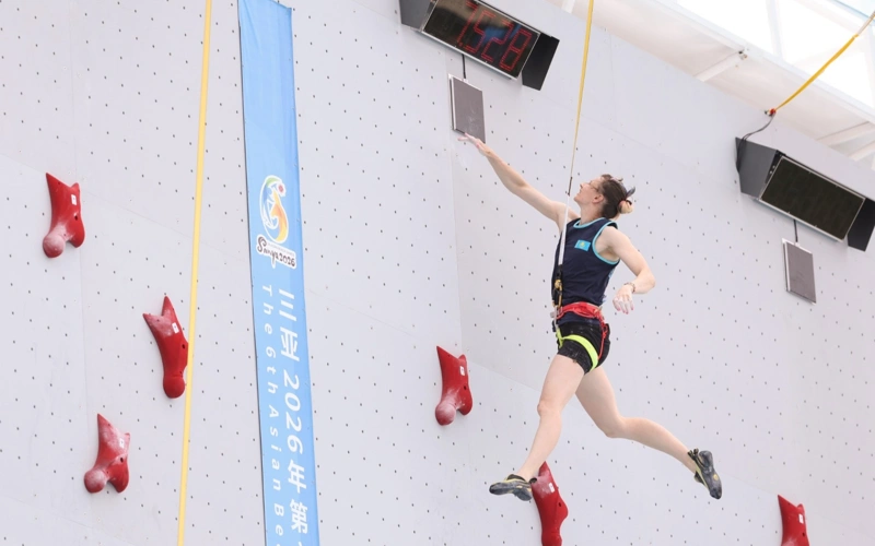 Kazakh sport climbers advanced to 1/8 finals at Asian Beach Games