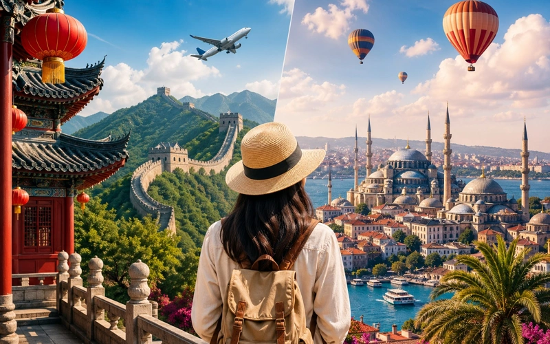 China, Turkey, holiday, destinatio, Kazakhstanis, travel, tourism, tourist, journey