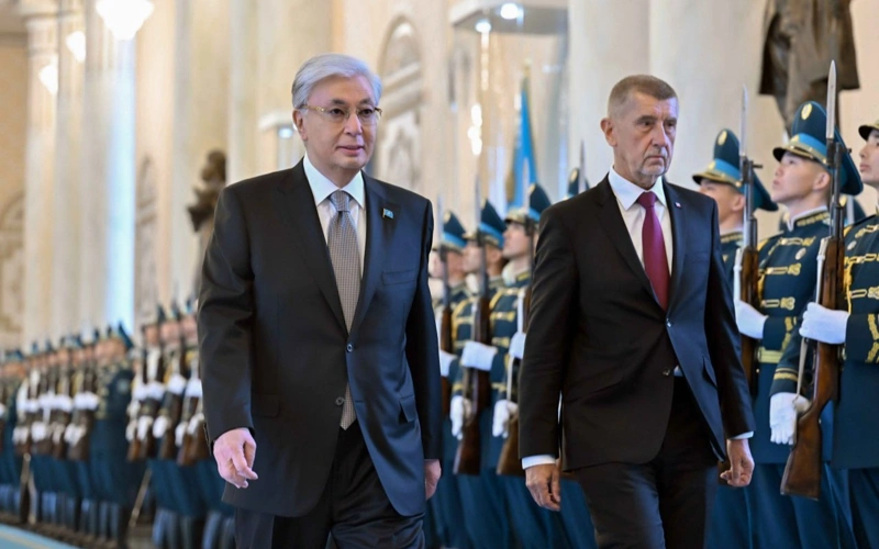 Prime Minister of the Czech Republic arrives at Akorda Palace