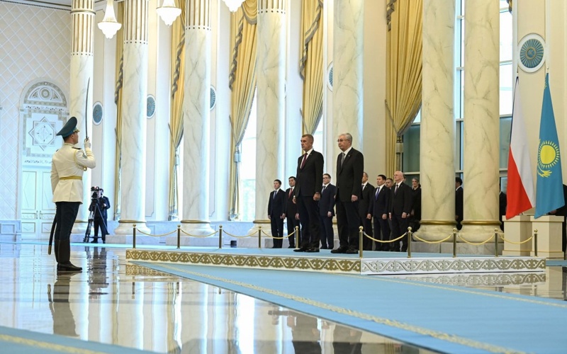 Prime Minister of Czech Republic arrives at Akorda Palace