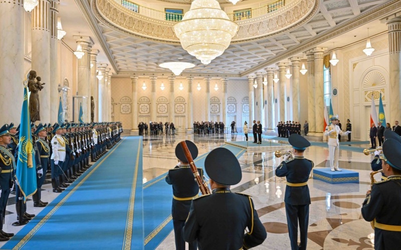 Prime Minister of Czech Republic arrives at Akorda Palace