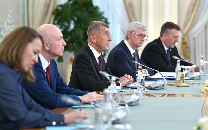 Kazakh President Kassym-Jomart Tokayev and Czech Prime Minister Andrej Babi&scaron; held expanded-format talks