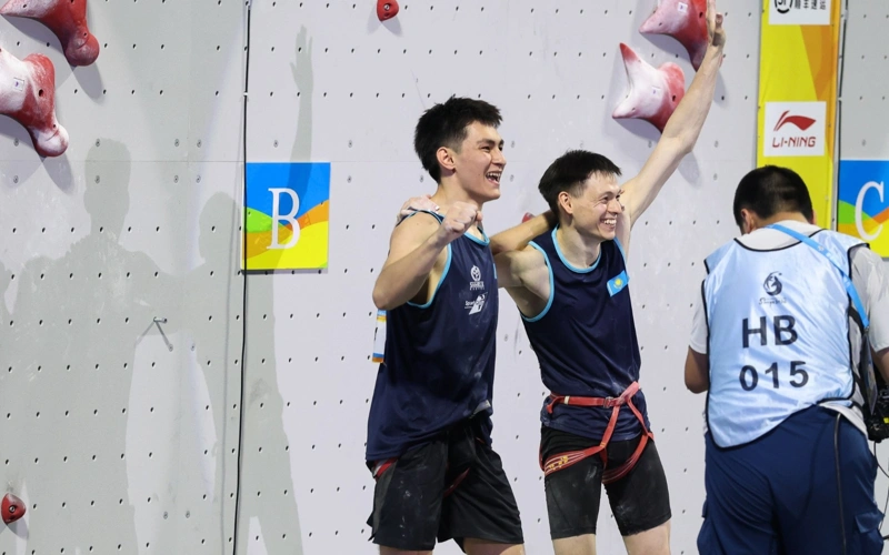 Kazakhstan adds another medal in sport climbing at Asian Beach Games 2026