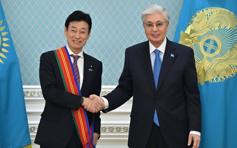 Тоқаев Ясутоши Нишимураны І дәрежелі &laquo;Достық&raquo; орденімен марапаттады