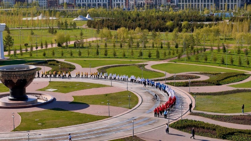 Астанада зейнеткерлер халықтар бірлігін насихаттап, ерекше акция өткізді