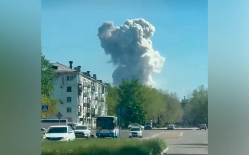 Explosion and fire at Kazzinc in Ust-Kamenogorsk leaves 4 injured