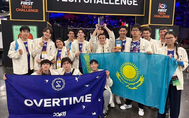 Команда из Шымкента победила на мировом чемпионате по робототехнике в США