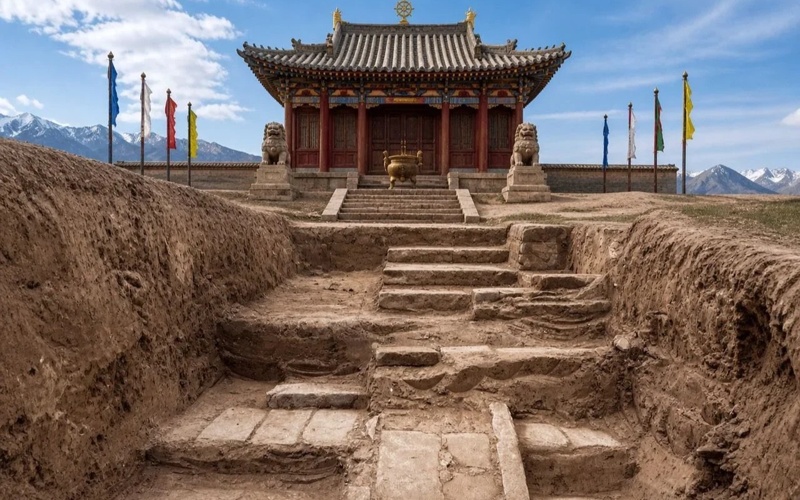 Remains of Buddhist temple found in Kyrgyzstan