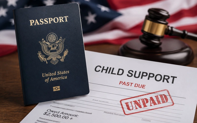 US, Passports, Unpaid, Child, Debts, USA