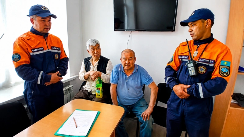 哈萨克斯坦救援人员在阿拜州成功营救两名走失中国公民