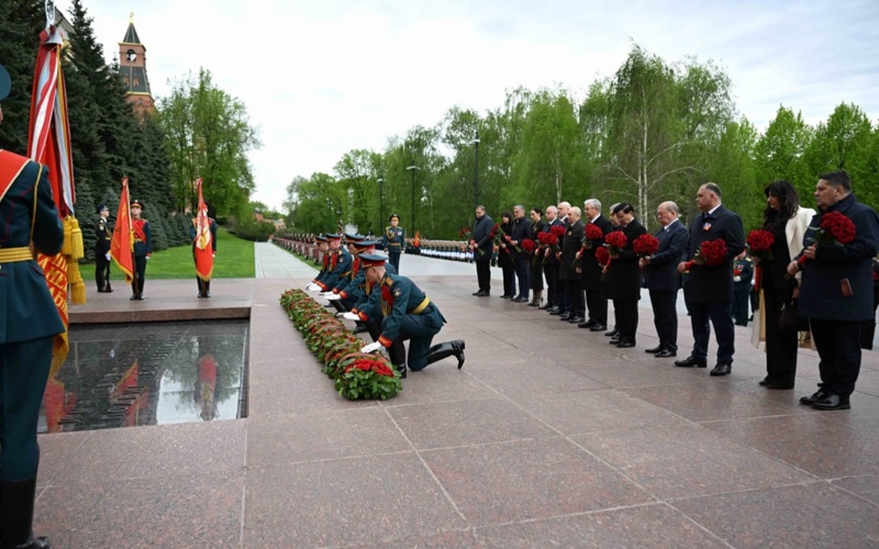 Kassym-Jomart Tokayev attends Victory Day parade on Red Square in Moscow