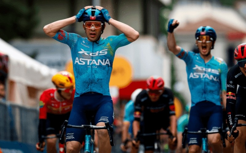 Astana rider Silva makes history at Giro d'Italia