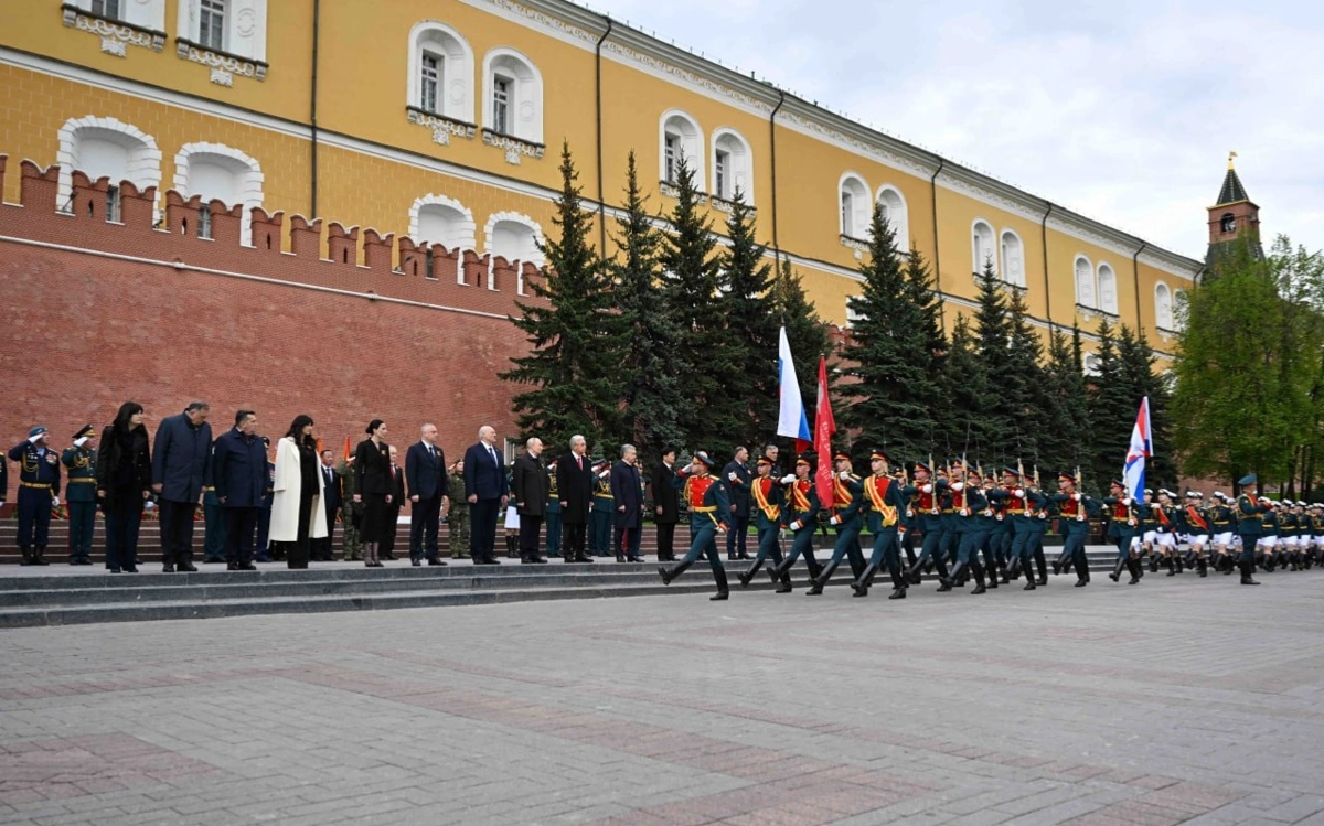 Касым-Жомарт Токаев посетил военный парад на Красной площади в Москве