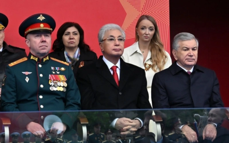 Токаев на Параде в Москве