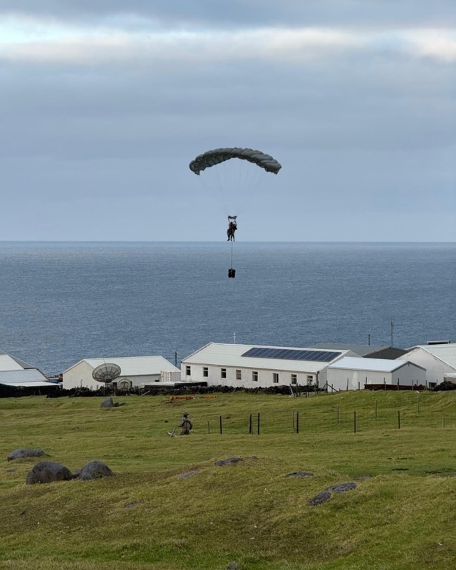 Paratroopers deployed to remote island to help British national with suspected Hantavirus 