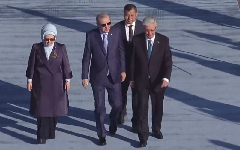 Recep Tayyip Erdoğan arrives in Kazakhstan for state visit 