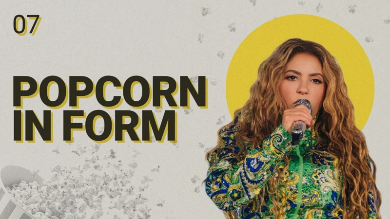 Shakira, Popcorn in form, celebrity, music, entertainment