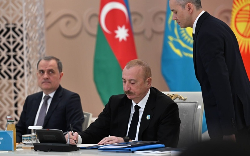 OTS heads of state sign Turkistan Declaration OTS heads of state sign Turkistan Declaration
