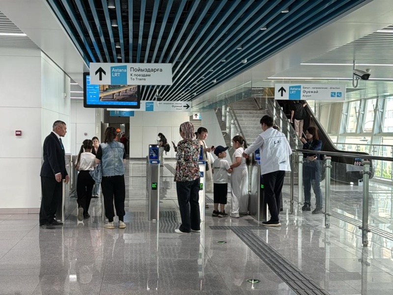Residents flock to take rides as LRT services begin in Astana