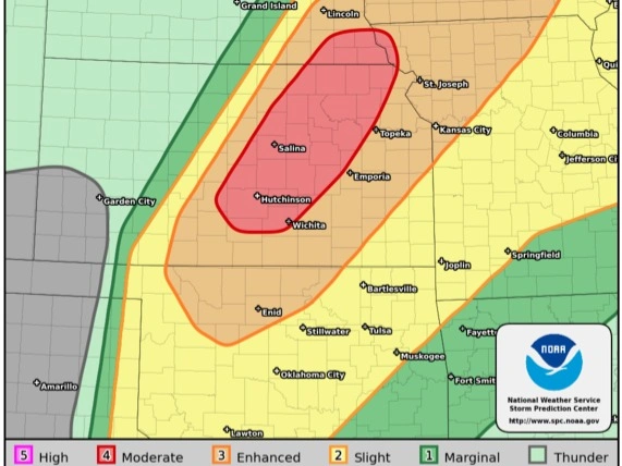  Tornado outbreak expected across U.S. Midwest