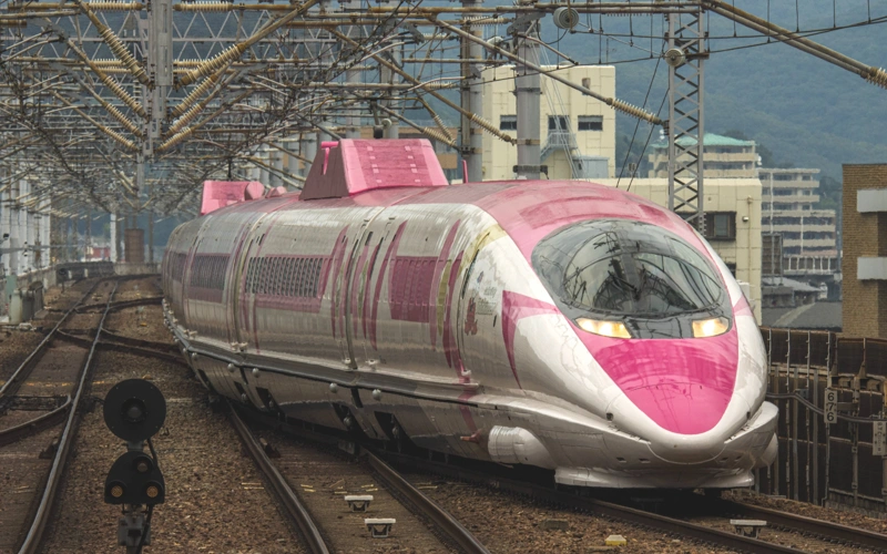 Japan’s Hello Kitty shinkansen train runs its final journey