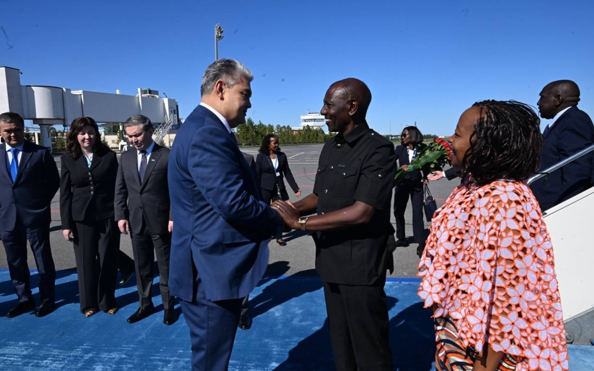 Kenyan President William Ruto arrives in Kazakhstan