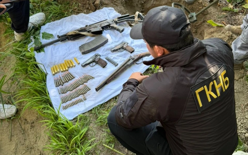 Тайник с оружием найден в Кыргызстане