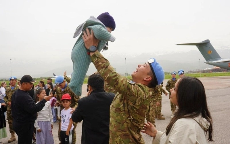 Second contingent of Kazakh peacekeepers returns from Golan Heights Second contingent of Kazakh peacekeepers returns from Golan Heights