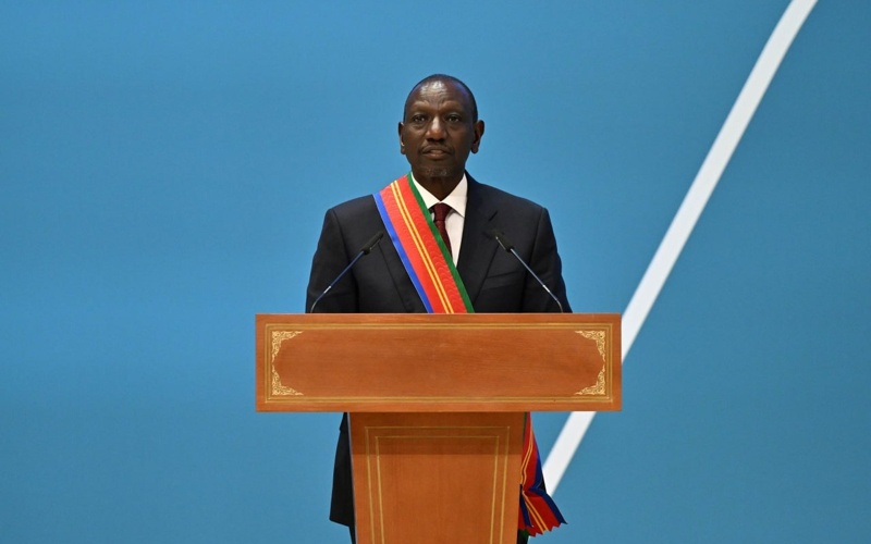 Kassym-Jomart Tokayev awards Kenyan President William Ruto Dostyq Order Kassym-Jomart Tokayev awards Kenyan President William Ruto Dostyq Order