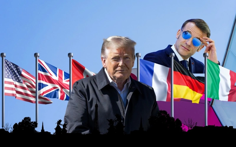 Trump, Macron