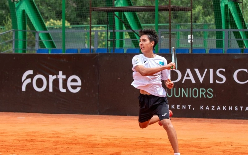 Казахстанские теннисисты пробились в плей-офф Junior Davis Cup в Шымкенте
