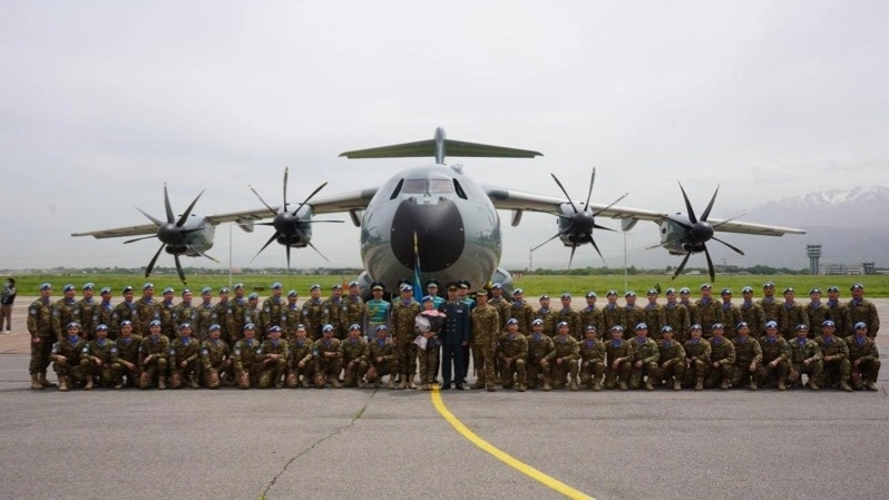 Second contingent of Kazakh peacekeepers returns from Golan Heights Second contingent of Kazakh peacekeepers returns from Golan Heights