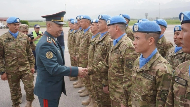 Second contingent of Kazakh peacekeepers returns from Golan Heights