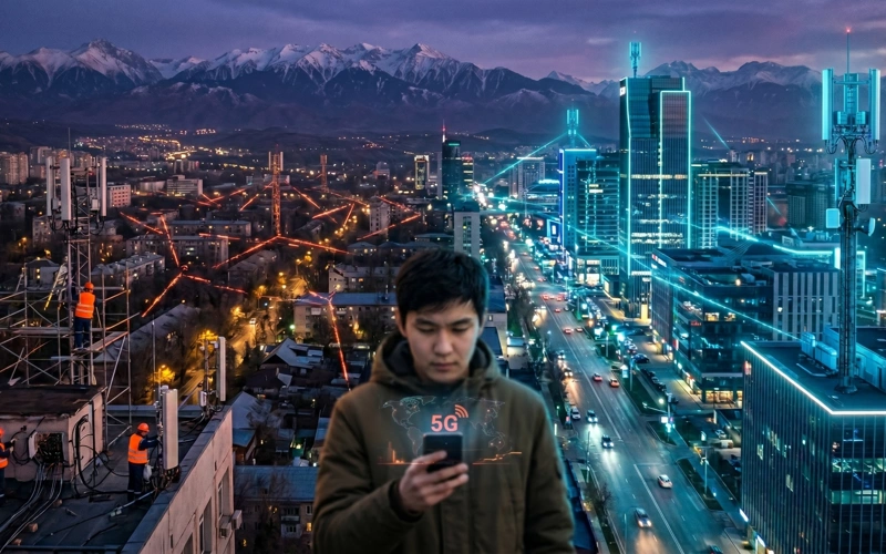 5G в Алматы работает не везде: что с инфраструктурой