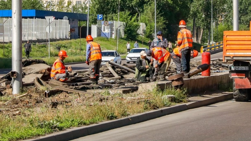 Almatyda burynǵy tramvaı relsteri LRT jobasyna qaıta paıdalanylýy múmkin 