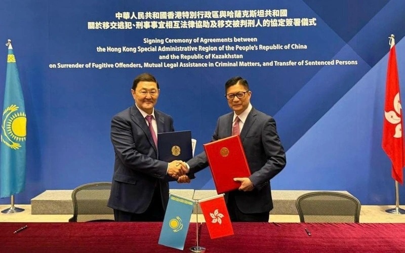 Kazakhstan, Hong Kong sign extradition and legal assistance agreements