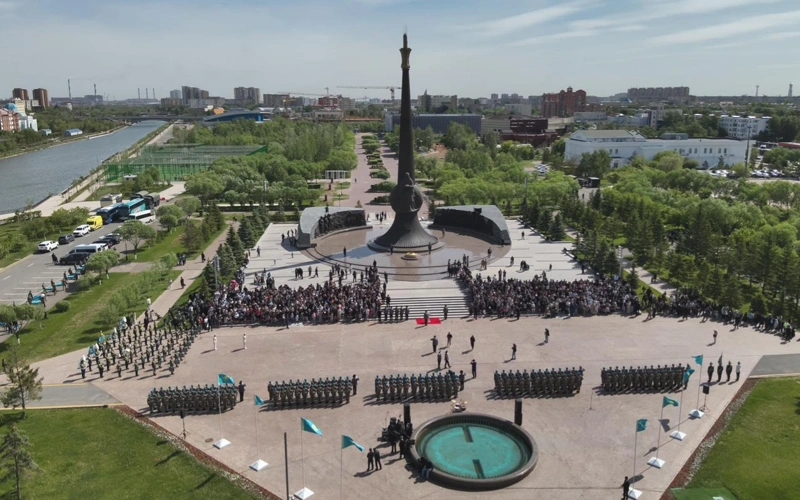Мемлекеттік күзет қызметінде көктемгі шақырылым сарбаздары ант қабылдады
