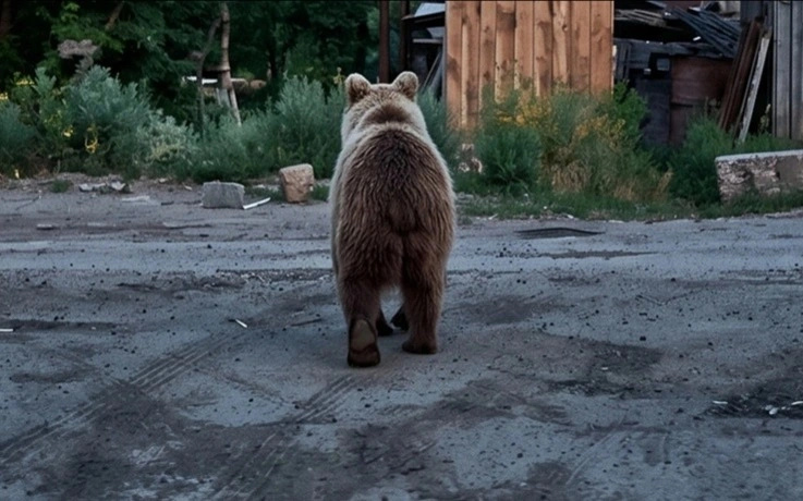 Young bear spotted on streets of Zhetysu region settlement
